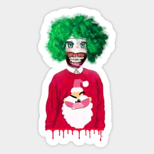 Happy New Clown Sticker